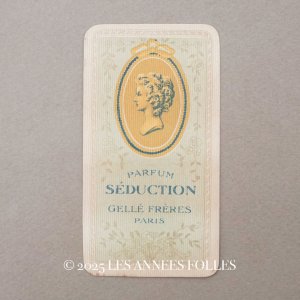画像: アンティーク パフュームカード SEDUCTION - GELLE FRERES PARIS -