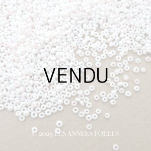 画像: アンティーク シードビーズ パウダーピンク＆ホワイト 1cm=11粒 キャビアビーズ マイクロビーズ