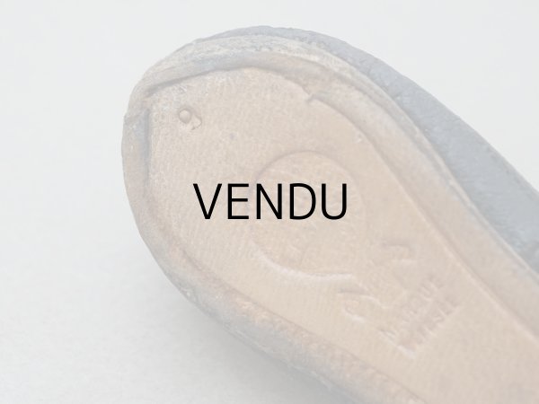 画像12: 19世紀末 アンティーク Louis Gustave Beaudelot JEMEAU ドールシューズ レザー 黒 (9) 約7.9×3.4cm  (12)