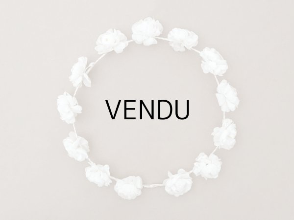 画像2: アンティーク 薔薇の布花のティアラ 花冠 初聖体 (2)