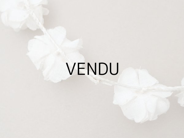 画像9: アンティーク 薔薇の布花のティアラ 花冠 初聖体 (9)