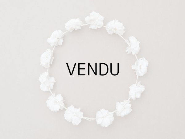 画像8: アンティーク 薔薇の布花のティアラ 花冠 初聖体 (8)