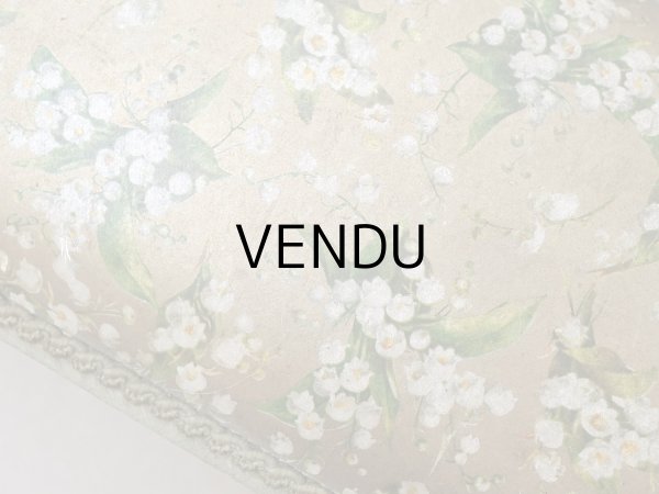 画像4: アンティーク 鈴蘭のお菓子箱 脚付き コンフィズリーの紙箱 (4)