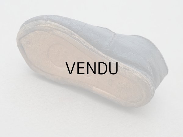 画像11: 19世紀末 アンティーク Louis Gustave Beaudelot JEMEAU ドールシューズ レザー 黒 (9) 約7.9×3.4cm  (11)