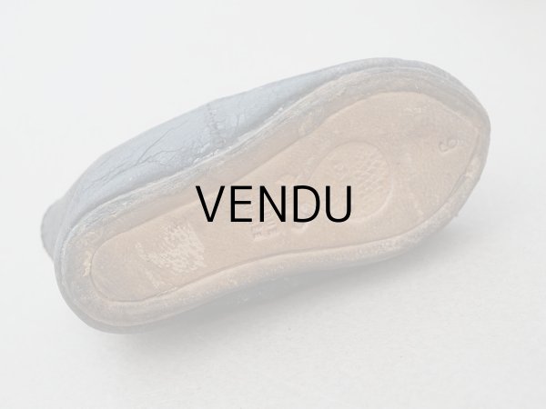 画像9: 19世紀末 アンティーク Louis Gustave Beaudelot JEMEAU ドールシューズ レザー 黒 (9) 約7.9×3.4cm  (9)
