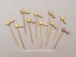 画像1: 1900年頃 アンティーク 流れ星のエパングル ゴールド 10ピースのセット (1)