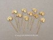 画像1: 1900年頃 アンティーク フェザーのエパングル ゴールド 10ピースのセット (1)