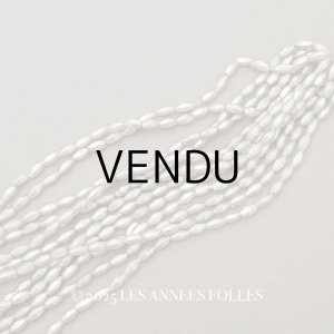 画像: アンティーク スフレビーズ シルバー カット入り 3×5mm 約660ピースのセット 吹きガラス製 ビーズ 