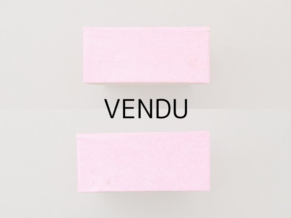 画像5: ＊蚤の市＊アンティーク ガラスの蓋の紙箱 ピンク (5)