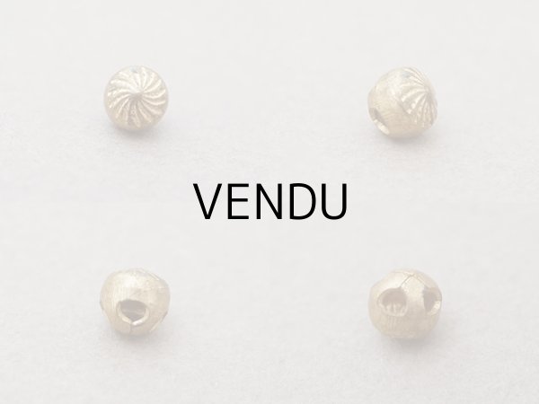 画像2: アンティーク 極小 4.5mm ボタン ソレイユ ゴールド 1ピース (2)