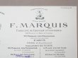 画像2: 1935年 アンティーク 『ショコラ・フランソワ・マルキ』の請求書  - CHOCOLAT FRANCOIS MARQUIS PARIS - (2)