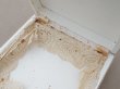 画像10: 19世紀 アンティーク ナポレオン3世時代 大きなリボンが結ばれたお菓子箱 パウダーグリーンのシルクサテン チョコレートボックス  (10)