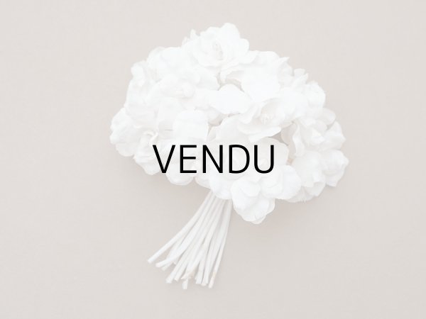 画像2: アンティーク 白菫の布花 パルマスミレ (2)