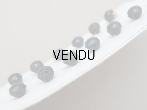 画像5: アンティーク 極小 7mm フレンチジェットのボタン 12ピース (5)