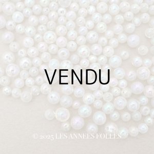 画像: アンティーク スフレビーズ オーロラ加工 極小 3〜6mm 30g 吹きガラス製ビーズ 
