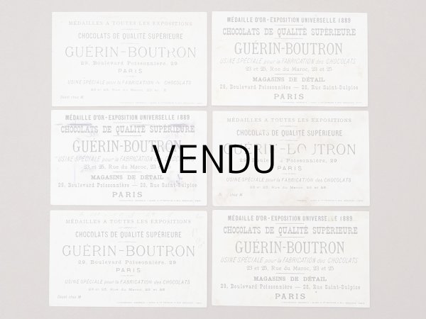画像2: ＊蚤の市セット＊ アンティーク パリの美術館シリーズ クロモ ４点セット - CHOCOLAT GUERIN -BOUTRON - (2)