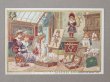 画像1: アンティーク クロモ 少女とドールの絵画の時間  JOUETS LA PEINTURE  -AU BON MARCHE- (1)