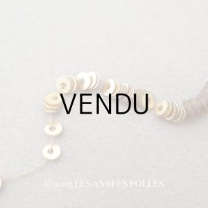 画像: アンティーク ゼラチン製 スパンコール 3mm シャンパンゴールド