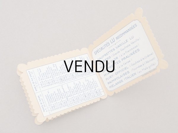 画像5: 1937年 アンティーク『LU』カレンダー PETIT BEURRE NANTES - LEFEVRE-UTILE - (5)