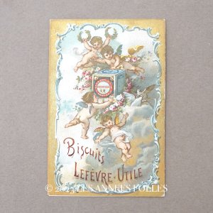 画像: 1898年 アンティーク『LU』カレンダーのカルネ BISCUITS - LEFEVRE-UTILE -