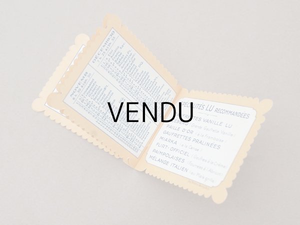 画像5: 1930年 アンティーク『LU』カレンダー PETIT BEURRE NANTES - LEFEVRE-UTILE - (5)