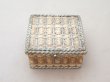 画像2: 19世紀 アンティーク お菓子箱 スモーキーブルー ドラジェ & チョコレート  (2)