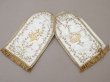 画像5: 19世紀末 アンティーク リボン刺繍 教会の装飾 聖杯のカバー  (5)
