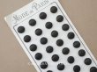 画像1: ＊蚤の市＊アンティーク  シルク製 くるみボタン 16mm  36ピース 黒 (1)
