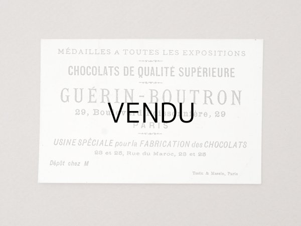 画像2: アンティーク クロモ 少女と裁縫箱  PANIER A OUVRAGE  - CHOCOLAT GUERIN-BOUTRIN - (2)