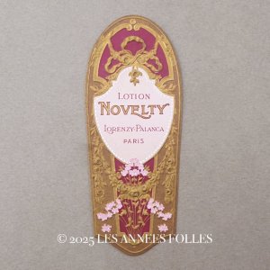 画像: アンティーク パフュームラベル LOTION NOVELTY - LORENZY PALANCA PARIS -