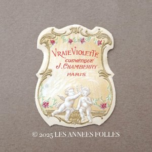 画像: アンティークパフュームラベル 天使と菫 VRAIE VIOLETE - J.CHAMBERRY PARIS -