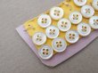 画像2: アンティーク マザーオブパール製 ドール用 極小 ボタン 7mm 15ピース シェルボタン  (2)