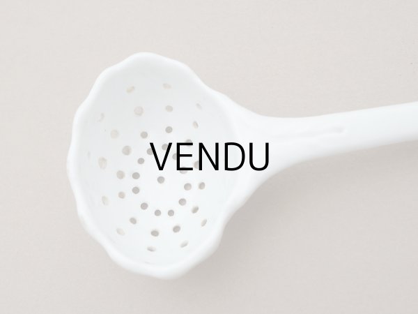 画像3: 19世紀末 アンティーク セラミック製 シュガースプーン  (3)