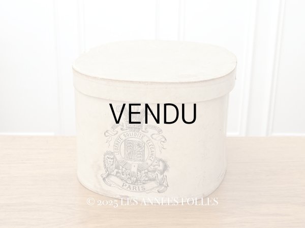 画像1: 19世紀末 アンティーク ハットボックス - A LA BELLE JARDINIERE - (1)