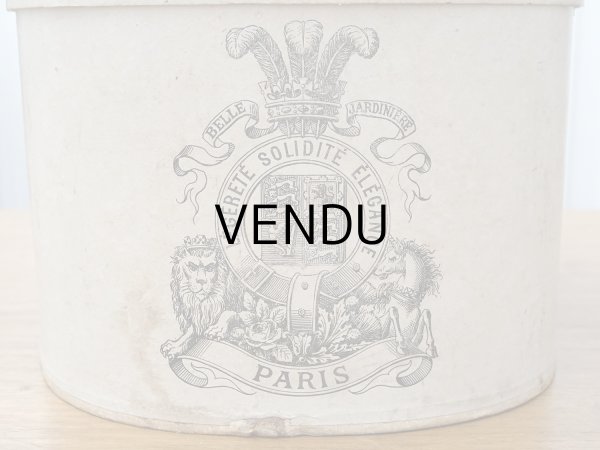 フランス アンティーク BERTEIL ハットボックス ミニサイズ ノベルティ フランス アンティーク BERTEIL ハットボックス ミニサイズ
