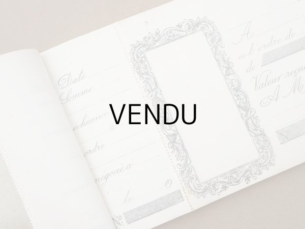 画像6: 1931年 アンティーク 為替手形帳 CARNET DE TRAITES  (6)