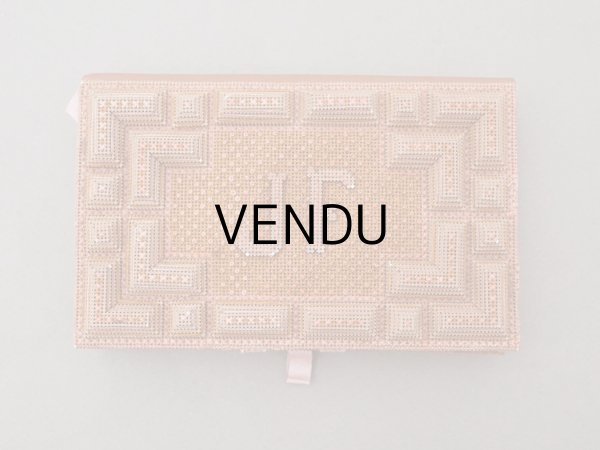 画像3: 19世紀 アンティーク 未使用 ピンクの手帳 イニシャル入り JF MJ  (3)