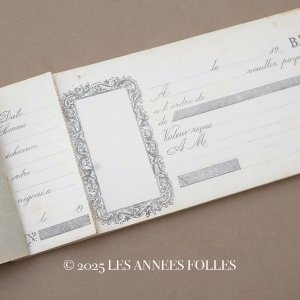 画像: 1931年 アンティーク 為替手形帳 CARNET DE TRAITES 