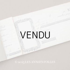画像: 1931年 アンティーク 為替手形帳 CARNET DE TRAITES
