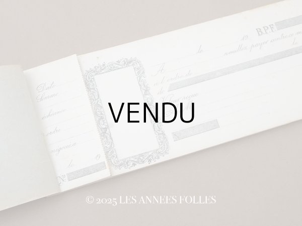 画像1: 1931年 アンティーク 為替手形帳 CARNET DE TRAITES  (1)