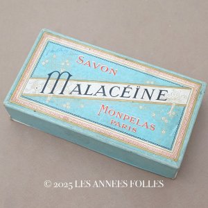 画像: アンティーク ソープボックス SAVON MALACEINE - MONPELAS PARIS -