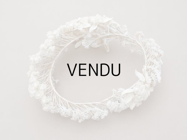 画像17: 19世紀末 アンティーク 薔薇の花冠 コットンオーガンジー ティアラ (17)