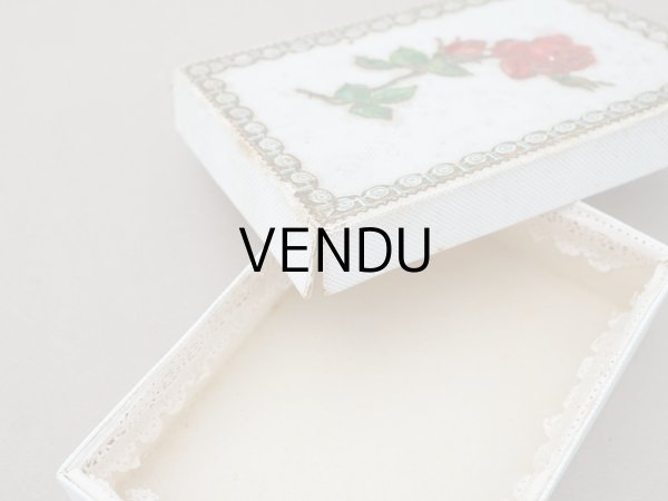 画像3: ＊蚤の市＊19世紀 アンティーク レースペーパー付き 紙箱 薔薇 (3)