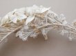 画像18: 19世紀末 アンティーク 薔薇の花冠 コットンオーガンジー ティアラ (18)