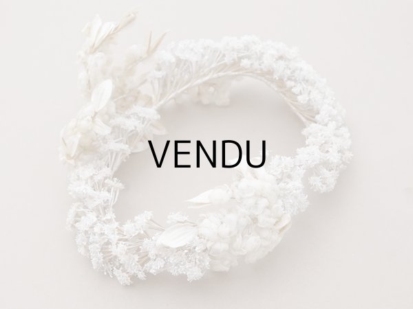 画像3: 19世紀末 アンティーク 薔薇の花冠 コットンオーガンジー ティアラ (3)