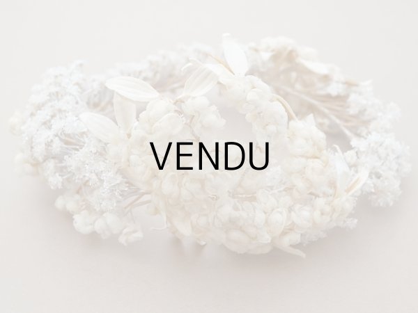 画像13: 19世紀末 アンティーク 薔薇の花冠 コットンオーガンジー ティアラ (13)