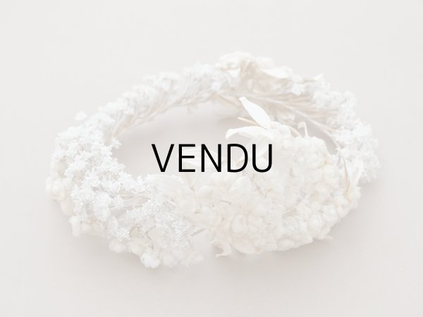 画像5: 19世紀末 アンティーク 薔薇の花冠 コットンオーガンジー ティアラ (5)