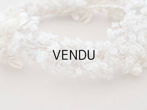 画像8: 19世紀末 アンティーク 薔薇の花冠 コットンオーガンジー ティアラ (8)