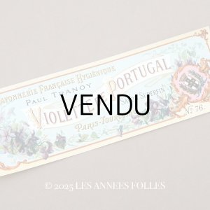 画像: アンティーク ソープラベル 菫 SAVON SUPERFIN VIOLETTE DE PORTUGAL- PAUL TRANOY -