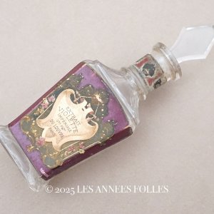 画像: 19世紀末 アンティーク 菫のガーランド パフュームボトル 香水瓶 EXTRAIT VIOLETTE IMPERIALE - GRANDS MAGASINS DU LOUVRE PARIS -